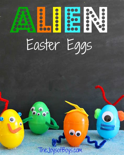 Alien Easter Eggs - Easy Easter Craft for Kids