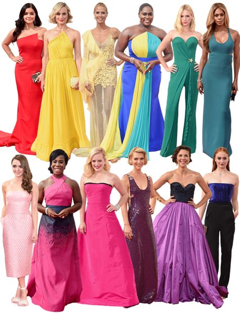 Emmy Awards Fashion Trend: Dresses in Every Color of the Rainbow | Glamour