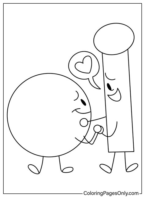 BFDI Coloring Page Free - Free Printable Coloring Pages