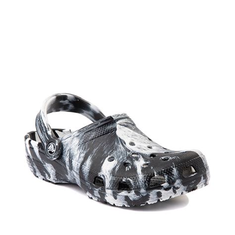 Crocs Classic Clog - Marbled Black / White | Journeys