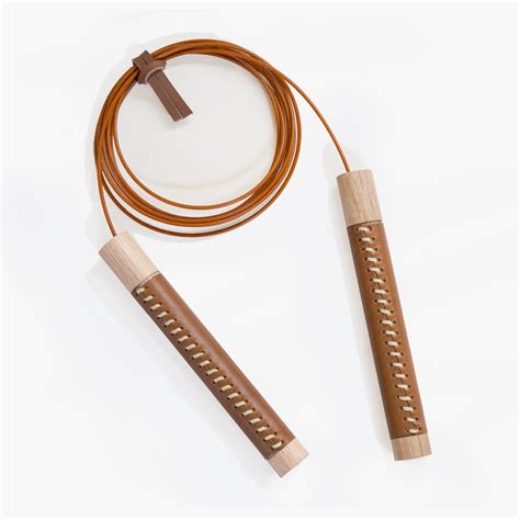 Jump Rope - Wood + Leather Speed Cable Jump Rope | Kalon Studios US