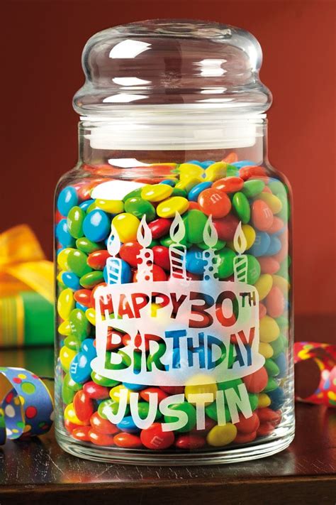 Birthday Candy Jar in 2021 | Treat jars, Birthday candy, Unique birthday gifts