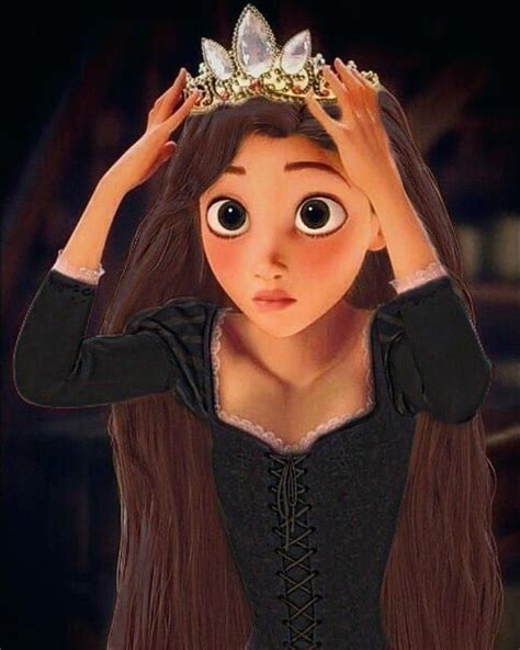 rapunzel with brown hair and eyes | Brown hair cartoon, Brunette aesthetic, Rapunzel