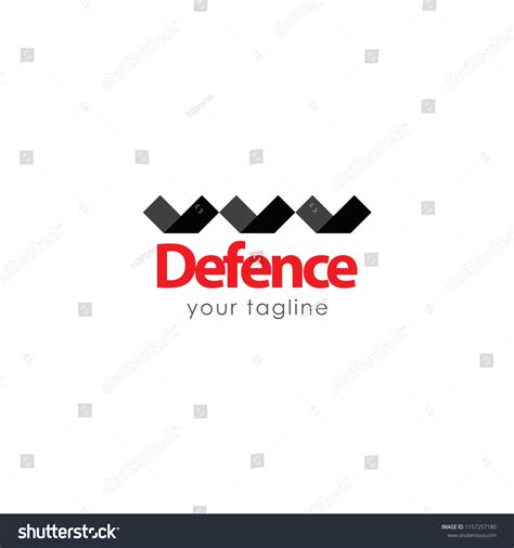 Defence Logo Vector Template Design Illustration Stock Vector (Royalty ...