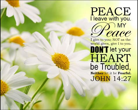 John 14:27 Peace I Leave With You - Free Bible Verse Art Downloads - Bible Verses To Go