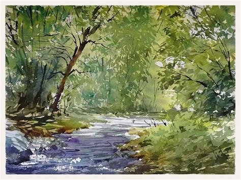 Watercolor Landscape Tutorial: Paint a Forest Stream | Watercolor landscape tutorial, Watercolor ...