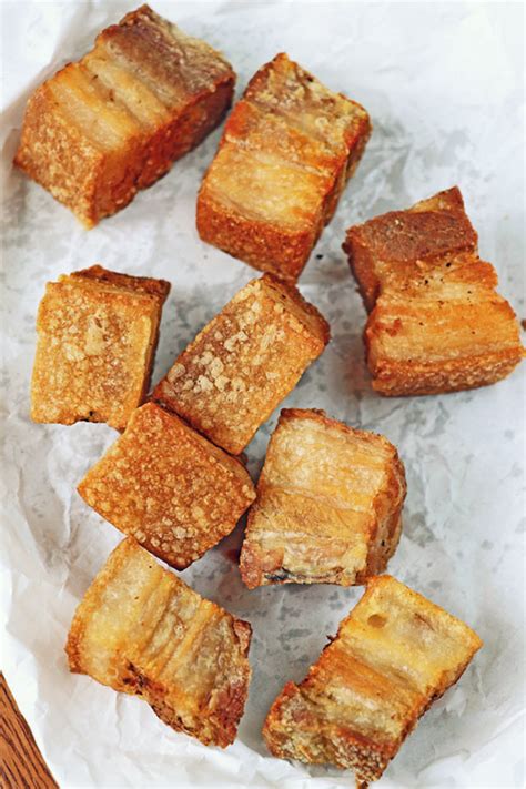 Lechon Kawali - Crispy Fried Pork Belly - Foxy Folksy