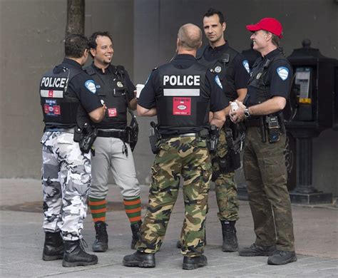 Camo pants protest: Montreal cops may soon be back in full uniform ...