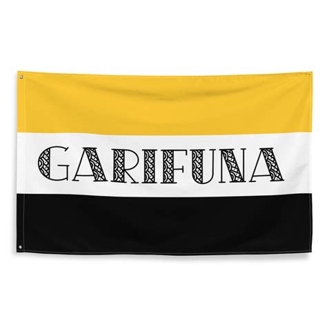 Garifuna Ethnic Flag one Side Printed Wall Flag - Etsy