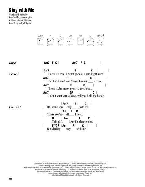 Stay With Me by Sam Smith - Guitar Chords/Lyrics - Guitar Instructor