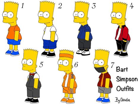 I drew some outfits for Bart Simpson :) : r/TheSimpsons