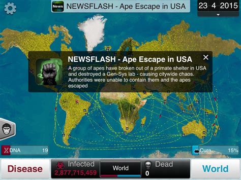 Dawn of the Planet of the Apes infects top mobile/PC game Plague Inc. with official Simian Flu ...