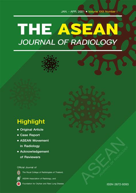 ASEAN Journal - รังสีวิทยาสมาคมแห่งประเทศไทย - RADIOLOGICAL SOCIETY OF THAILAND