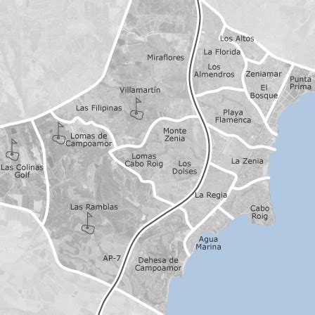 Map of Orihuela Costa, Orihuela: homes for sale — idealista