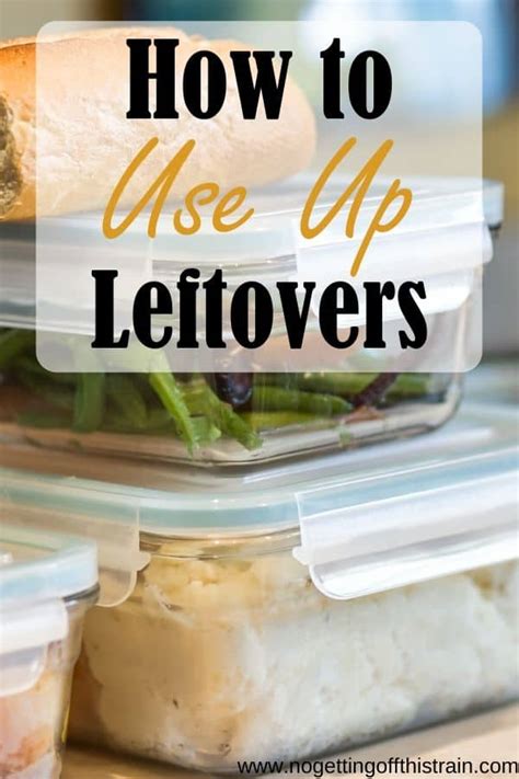 Use up leftovers pinterest - No Getting Off This Train