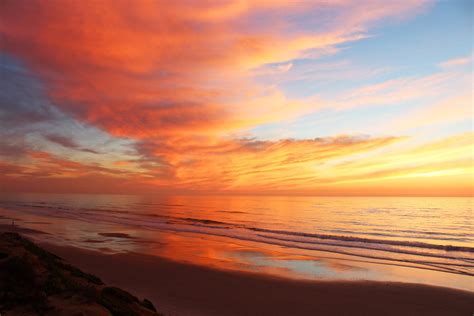 December Dusk, Clouds, Orange, Yellow, Pink, Sunset, South Ponto Beach, Carlsbad, California - Etsy