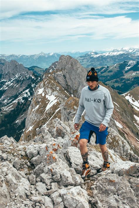 Hipster hiking outfit for Men with a Merino wool beanie. Simple living ...