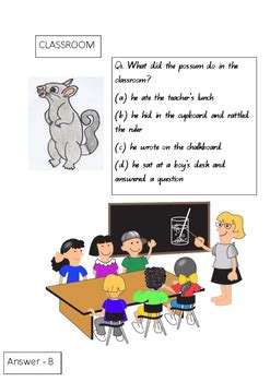 POSSUM GOES TO SCHOOL by Melanie Carter by U-BEAUT-TEACHING | TpT