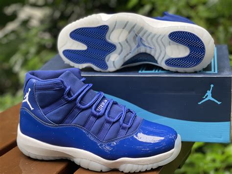 Custom Air Jordan 11 High Bright Royal Blue For Sale