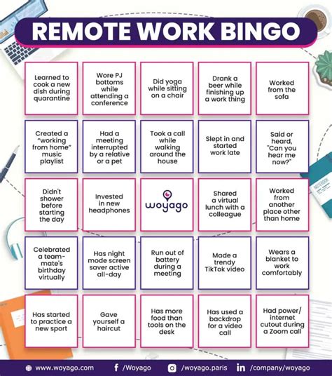 Virtual Team Building Bingo: Our Top Tips & Ideas! | Woyago