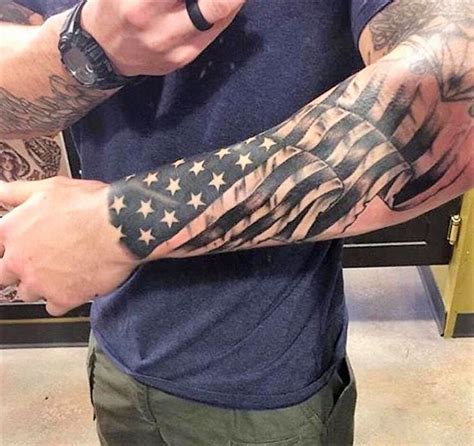 Black and Grey flag tattoo #sleevetattoos | Tattoos for guys badass ...