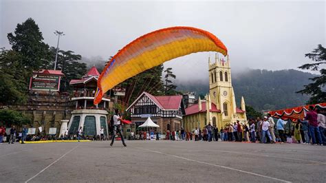 Himachal Pradesh sees rush among tourists to visit Shimla amid festive ...