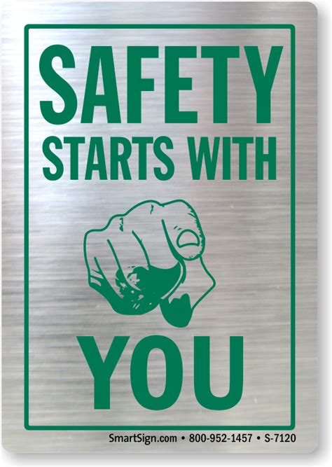 Safety Starts With You (with Graphic) Sign, SKU - S-7120