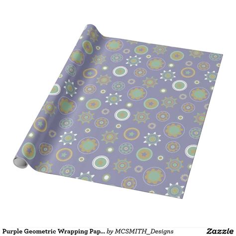 Purple Geometric Wrapping Paper | Paper, Wrapping paper, Purple