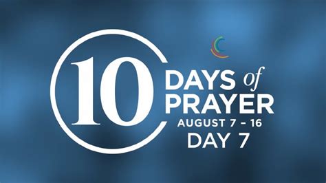 10 Days of Prayer: August 2023 - DAY 7 | Crossgates Church