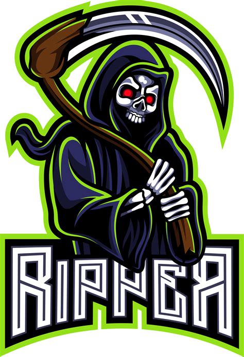 Grim Reaper Mascot Logo Premade Reaper Esport Logo Fo - vrogue.co