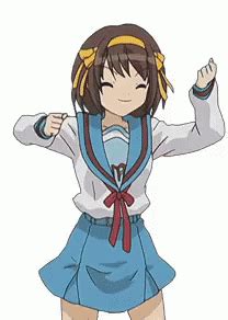 Haruhi Suzumiya Dance GIFs | Tenor