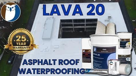 How to waterproof an Asphalt Roof with Lava 20 Liquid Rubber Waterproofing system | Short Video ...