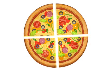 Pizza Fractions Clipart