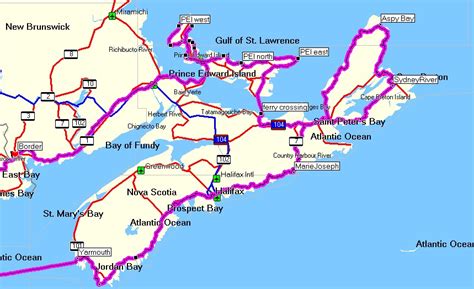 Printable Map Of The Maritimes