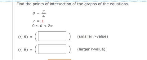 Solved Find the points of intersection of the graphs of the | Chegg.com