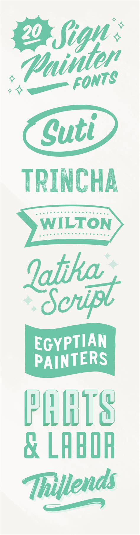 20 Sign Painter Fonts to Create Labels, Signs, and Cards - Creative Market Blog