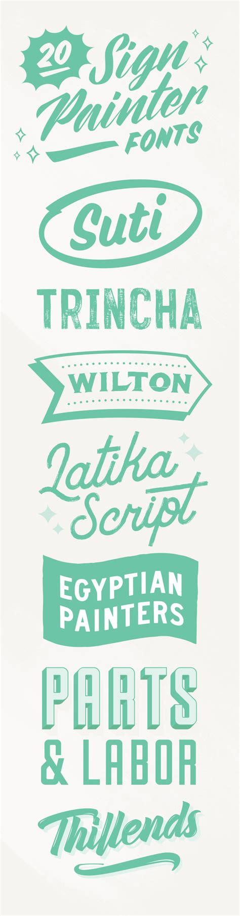 20 Sign Painter Fonts to Create Labels, Signs, and Cards - Creative Market Blog