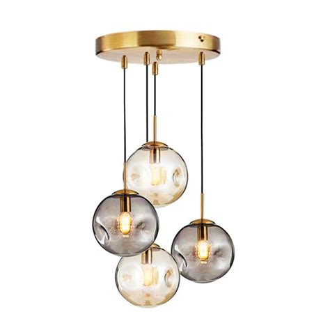 Modern Glass Ball Pendant Lights LED Hanging Lamp | Shop Today. Get it ...