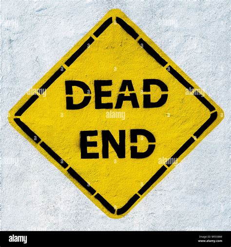 dead end road sign, grunge style Stock Photo - Alamy