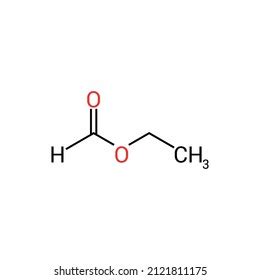 Chemical Structure Ethyl Formate C3h6o2 Stock Vector (Royalty Free) 2121811175 | Shutterstock