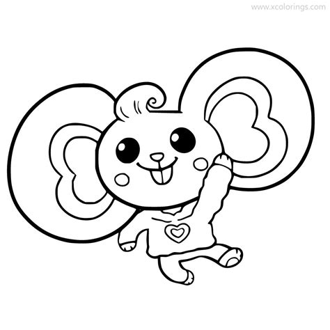 Chip and Potato Coloring Pages Dog and Mouse - XColorings.com