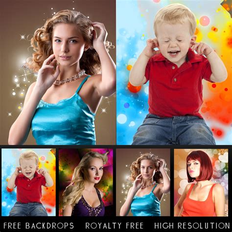 Celebration Backdrops - Free Downloads and Add-ons for Photoshop