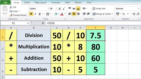 Excel 2010 Tutorial For Beginners #3 - Calculation Basics & Formulas (Microsoft Excel) (With ...