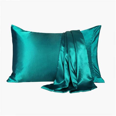 Charmeuse Satin Pillowcase for Hair and Face, 2 Pack Soft Cooling ...