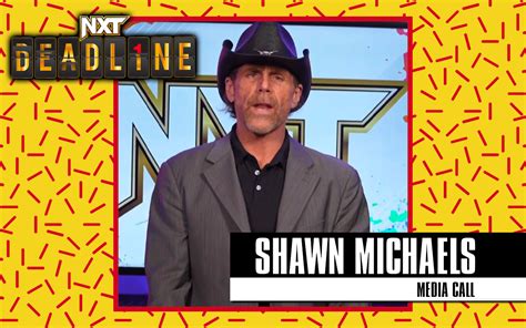 Shawn Michaels NXT Deadline 2023 Media Call - Wrestlezone