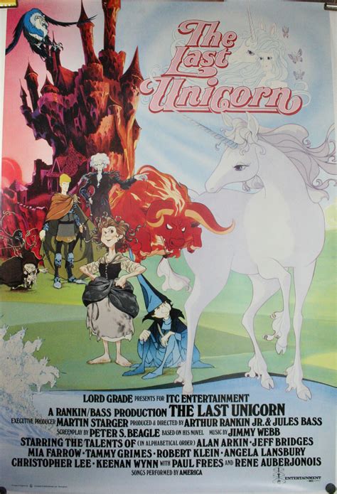 THE LAST UNICORN, Intl International 1 sheet Animated Original Movie ...