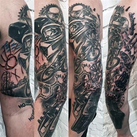 70 Motocross Tattoos For Men - Dirt Bike Design Ideas