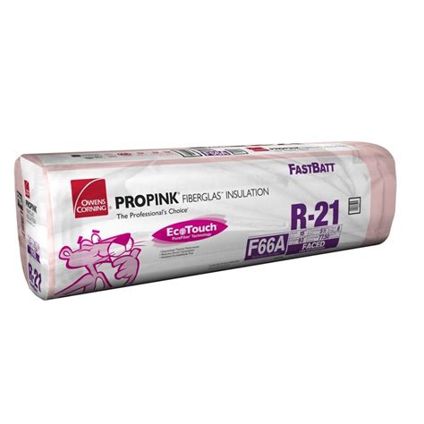 Owens Corning R-21 Wall 77.5-sq ft Faced Fiberglass Batt Insulation (15 ...