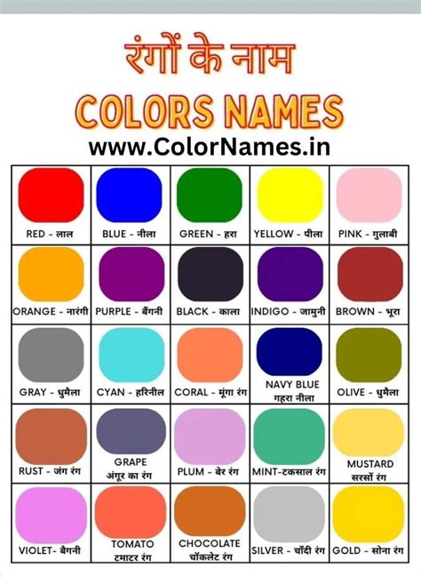 Yellow Color Names