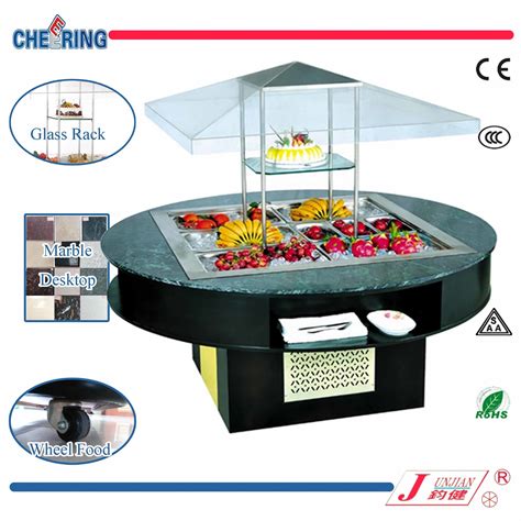 Ce Approved Round Type Buffet Equipment Salad Bar - China Salad Bar and ...